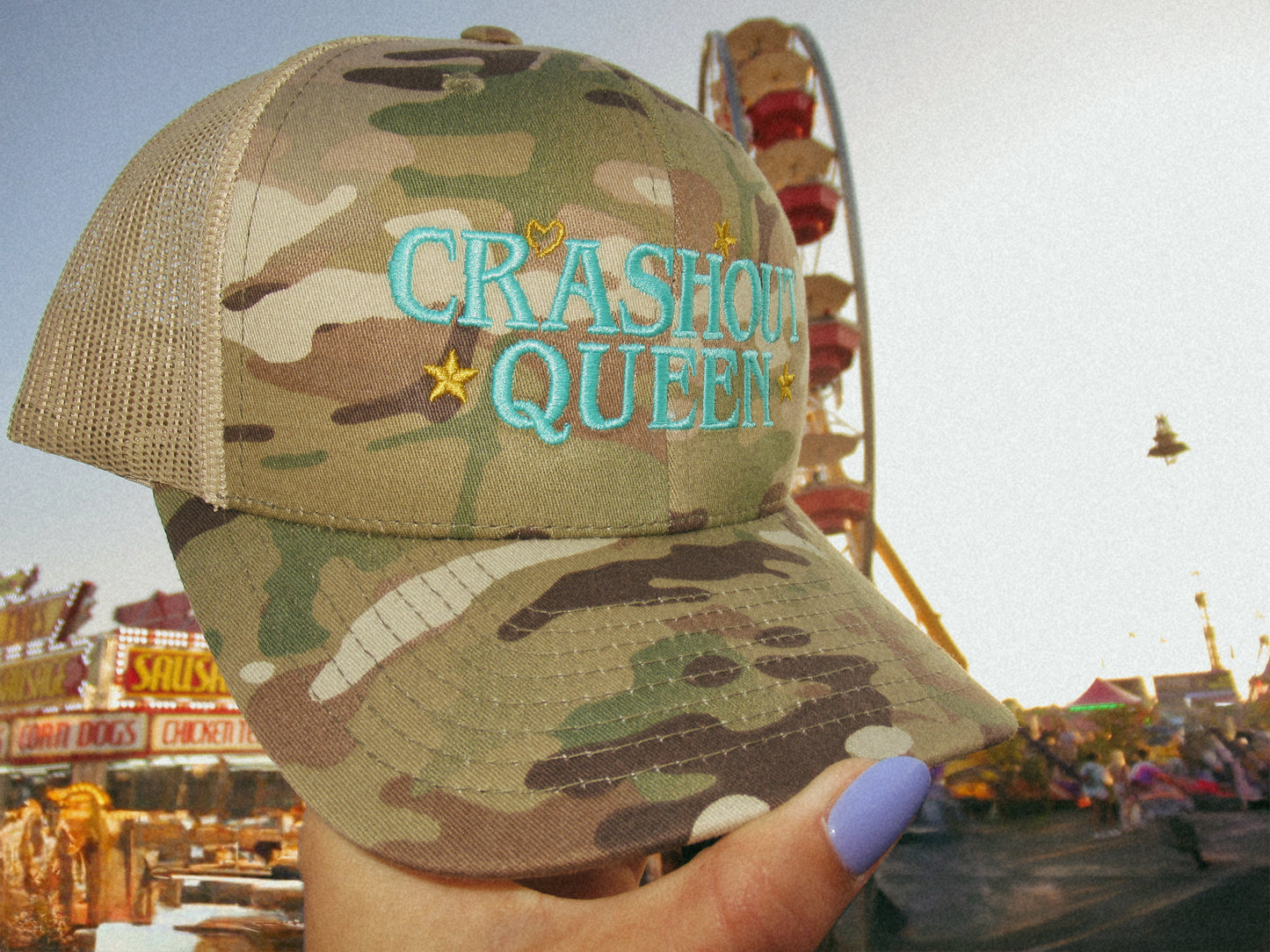 Camo Crashout Queen 🤩